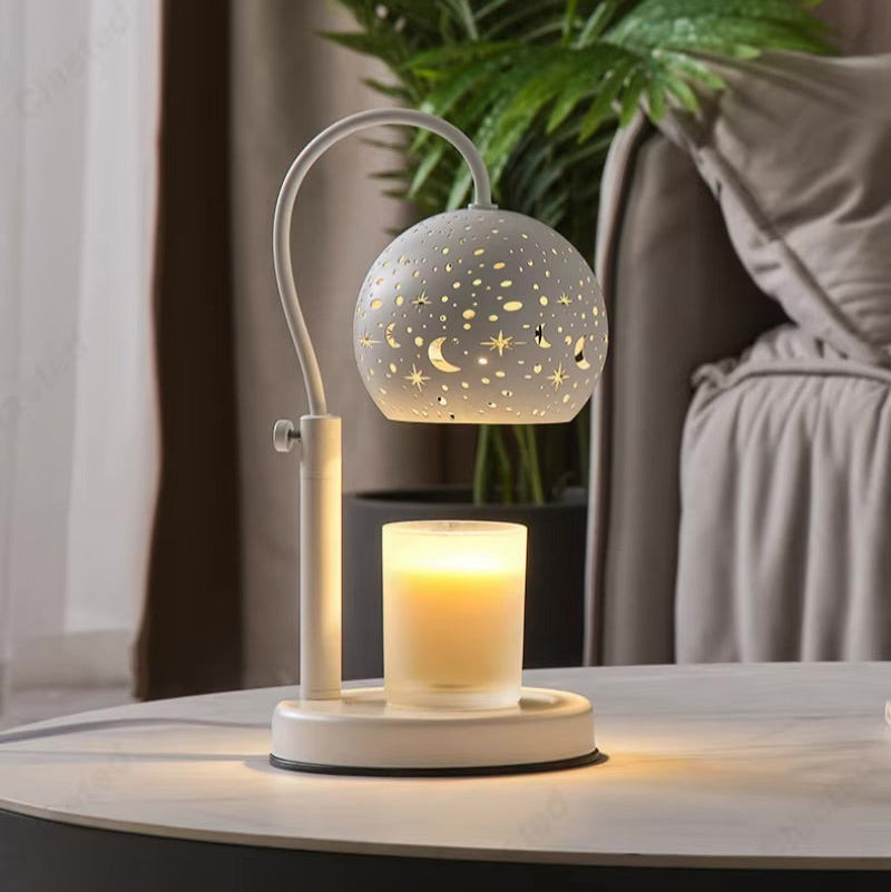 Lampe chauffe-bougie Nuit étoilée