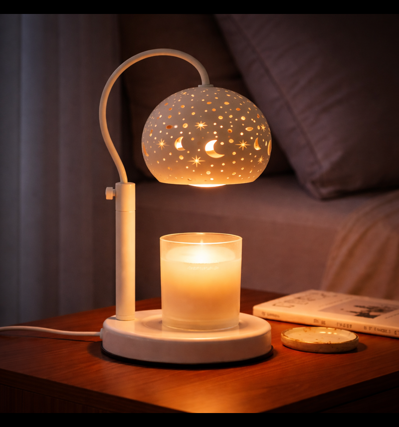 Sternennacht Kerzenwärmer Lampe